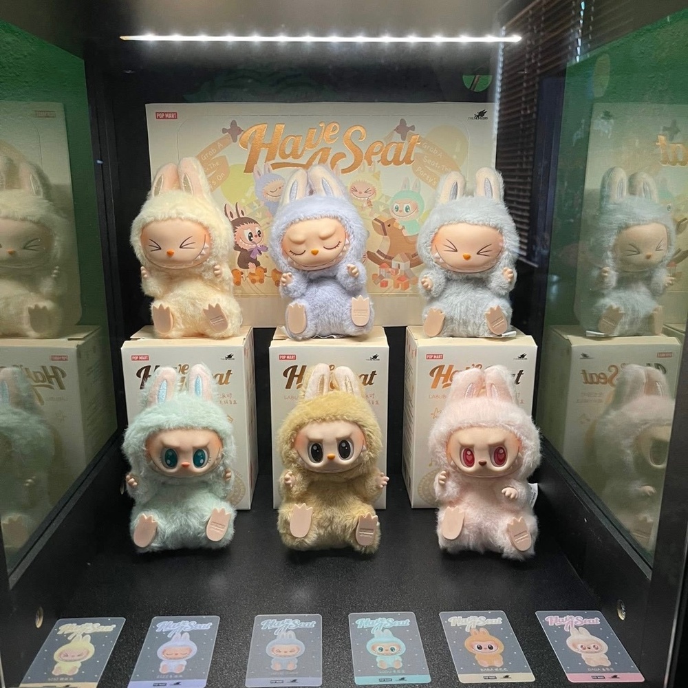 Authentic Have A Seat Labubus unopened blind boxes from Pop Mart 65  each.